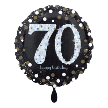 Folienballon Sparkling 70 Happy Birthday